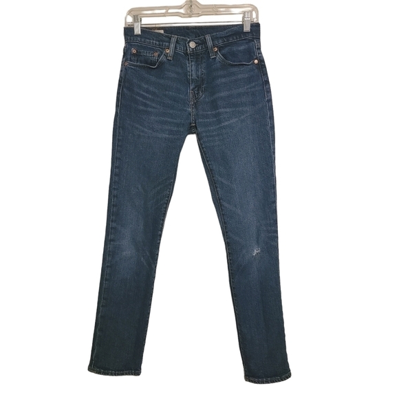 Levi's Denim - Levi's | Women's Dark Wash Slightly Distressed Skinny Jeans (Size 28 x 30)
